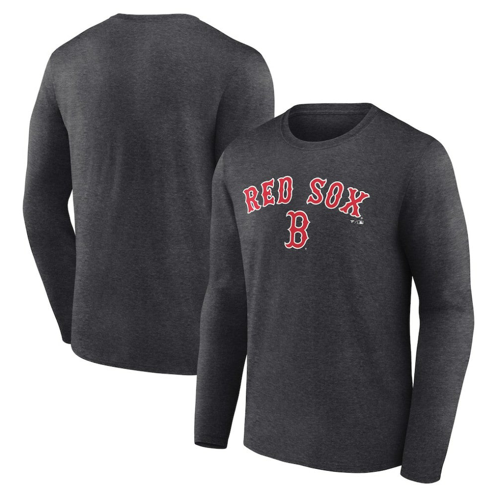 MLB Boston Red Sox Team Lockup Long Sleeve T-Shirt