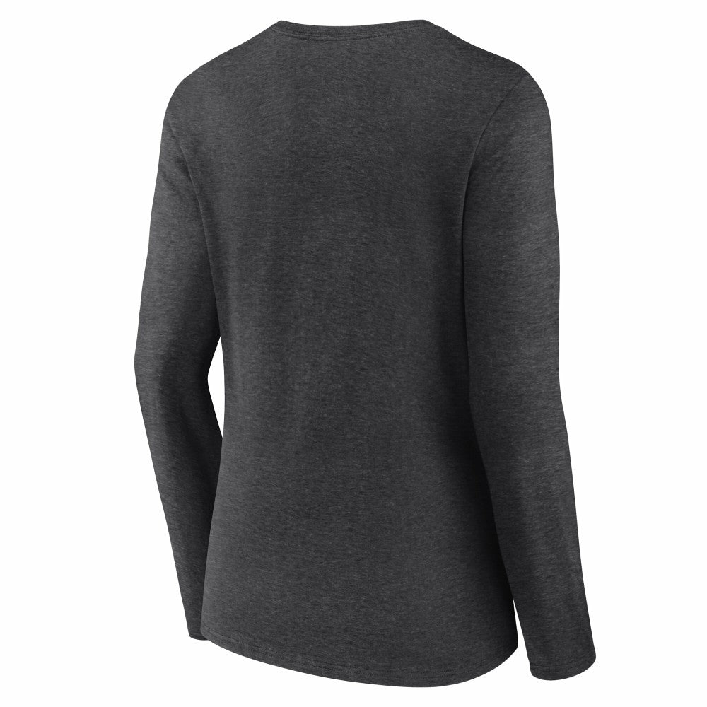 MLB Cincinnati Reds Women's Team Lockup Long Sleeve V-Neck T-Shirt