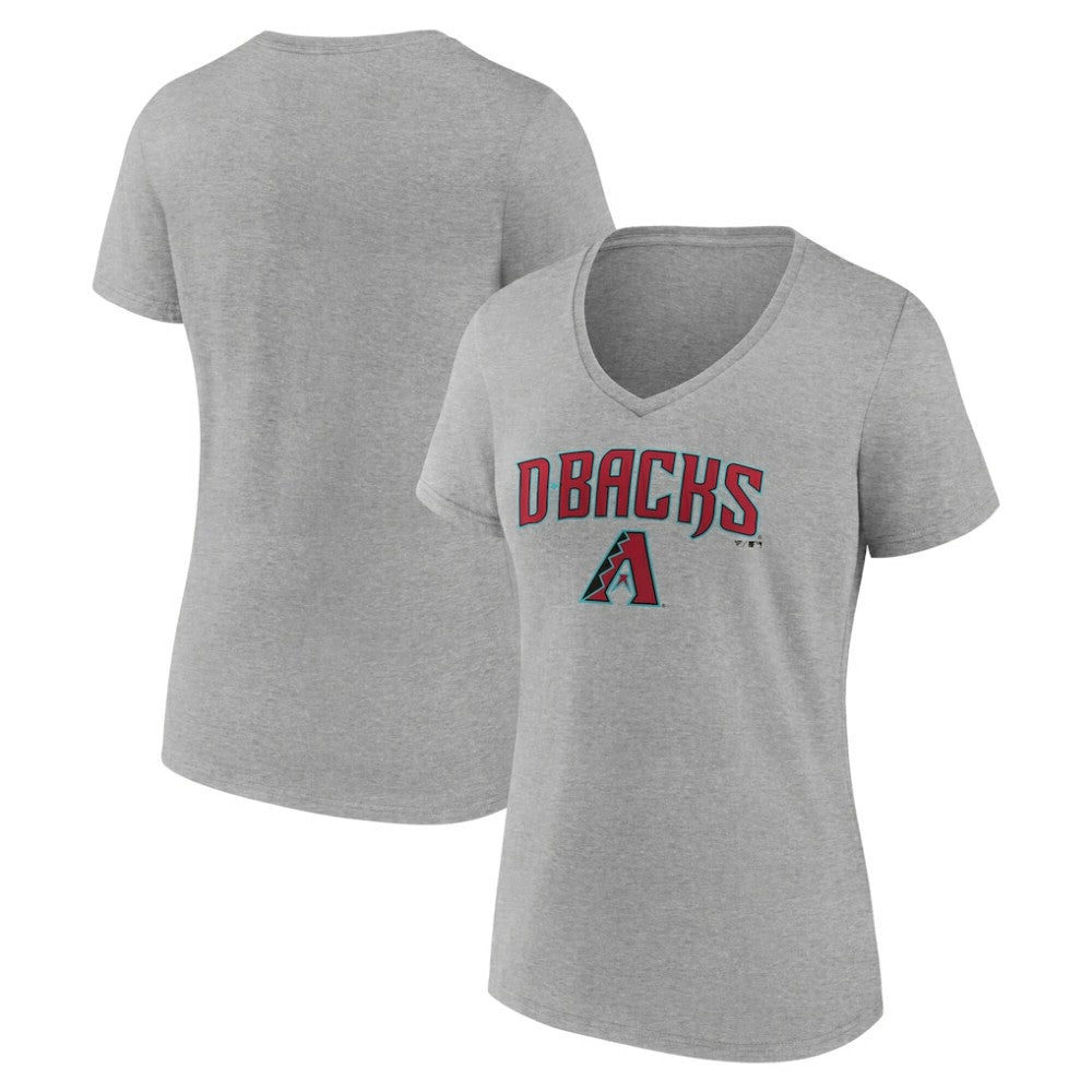 MLB Arizona Diamondbacks Women's Team Lockup V-Neck T-Shirt