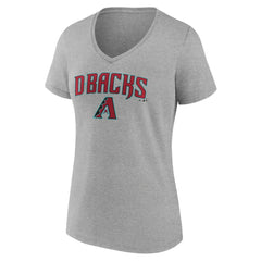 MLB Arizona Diamondbacks Women's Team Lockup V-Neck T-Shirt
