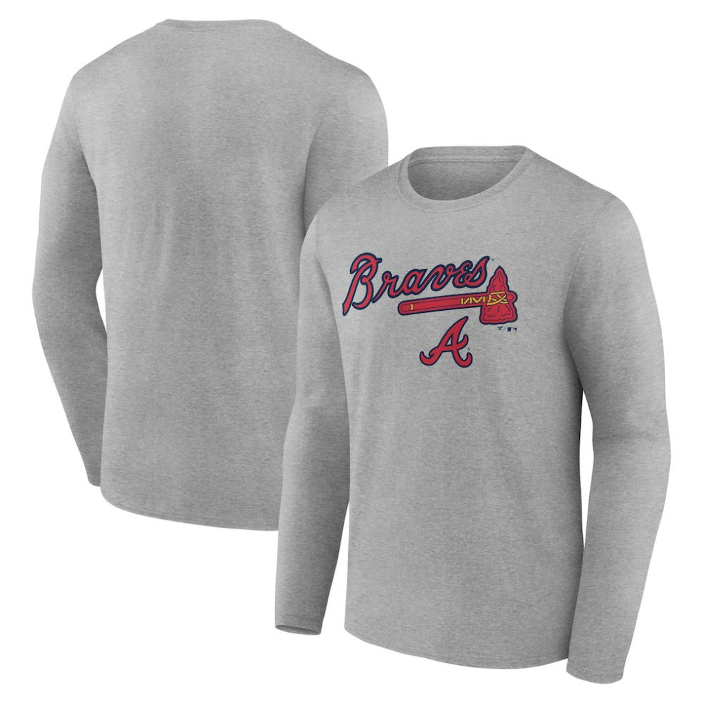 MLB Atlanta Braves Team Lockup Long Sleeve T-Shirt