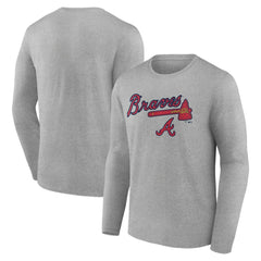 MLB Atlanta Braves Team Lockup Long Sleeve T-Shirt