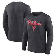 MLB Philadelphia Phillies Team Lockup Long Sleeve T-Shirt