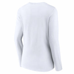 MLB Cincinnati Reds Women's Team Lockup Long Sleeve V-Neck T-Shirt