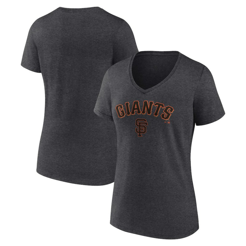 MLB San Francisco Giants Women's Team Lockup V-Neck T-Shirt