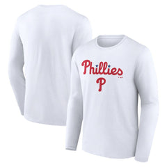 MLB Philadelphia Phillies Team Lockup Long Sleeve T-Shirt