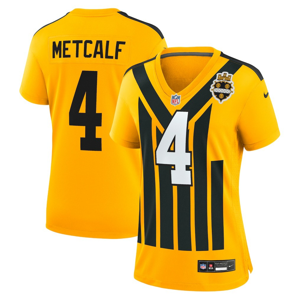 DK Metcalf  Women's Alternate 1933 Throwback Game Jersey - Pittsburgh Steelers