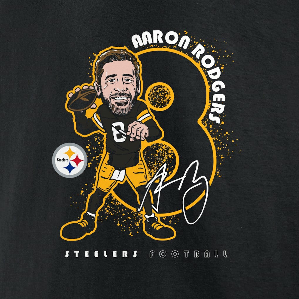 Aaron Rodgers  Steel City T-Shirt - Pittsburgh Steelers