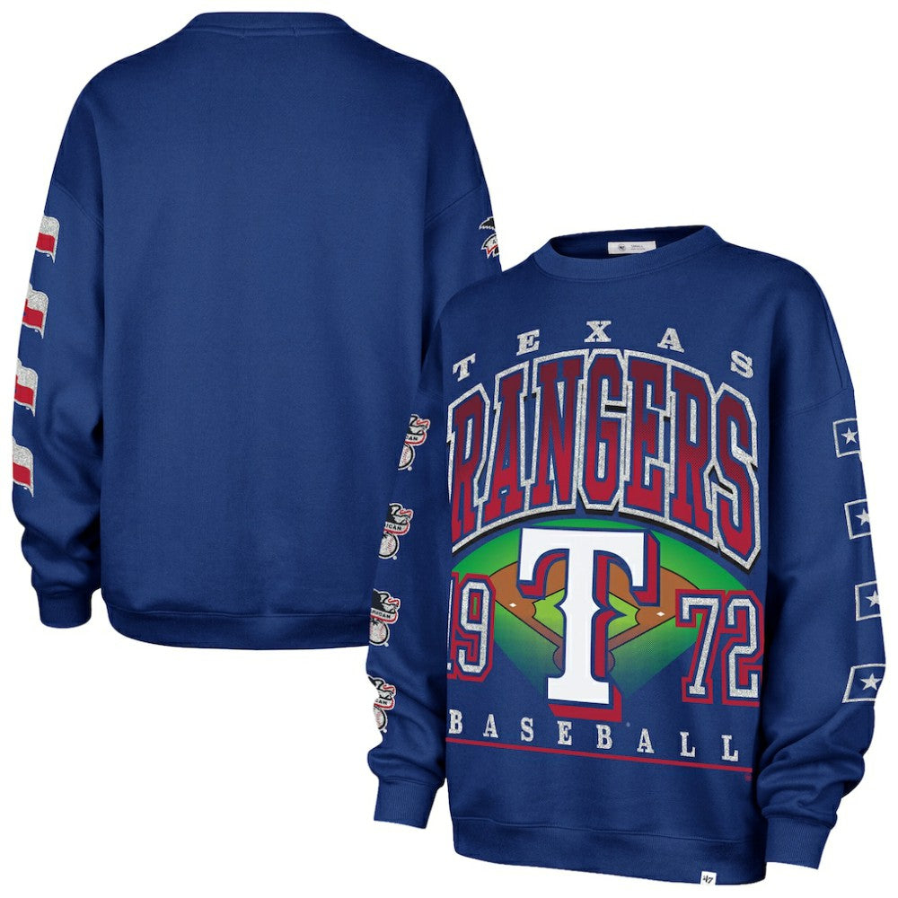 MLB Texas Rangers '47 Women's Trendy Team Go Big Oversized Sweatshirt