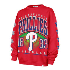 MLB Philadelphia Phillies '47 Women's Trendy Team Go Big Oversized Sweatshirt