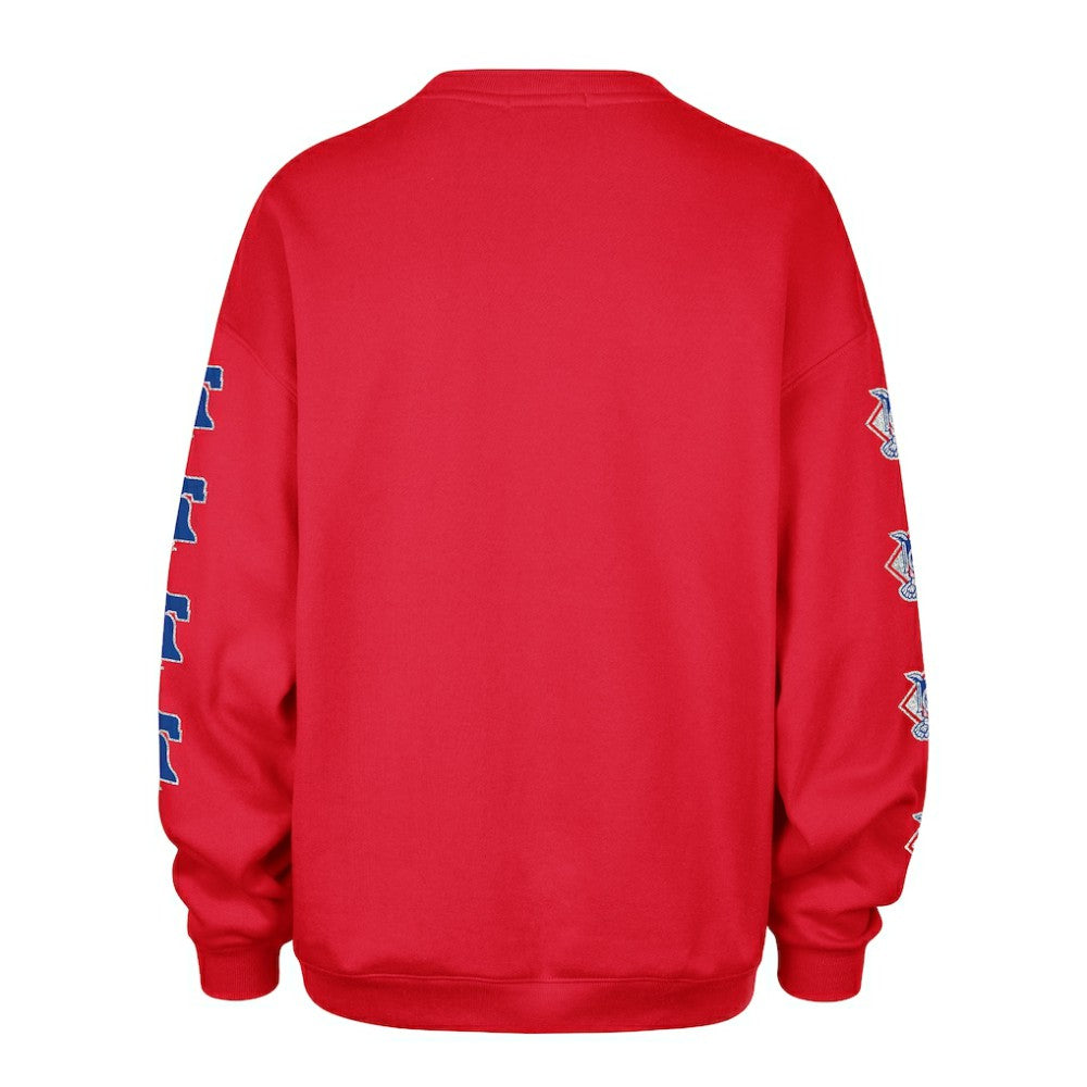 MLB Philadelphia Phillies '47 Women's Trendy Team Go Big Oversized Sweatshirt
