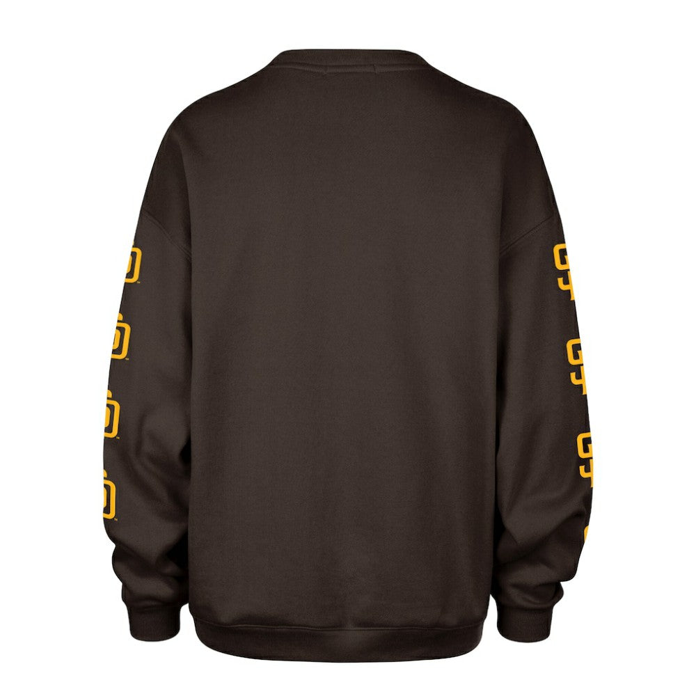 MLB San Diego Padres '47 Women's Trendy Team Go Big Oversized Sweatshirt