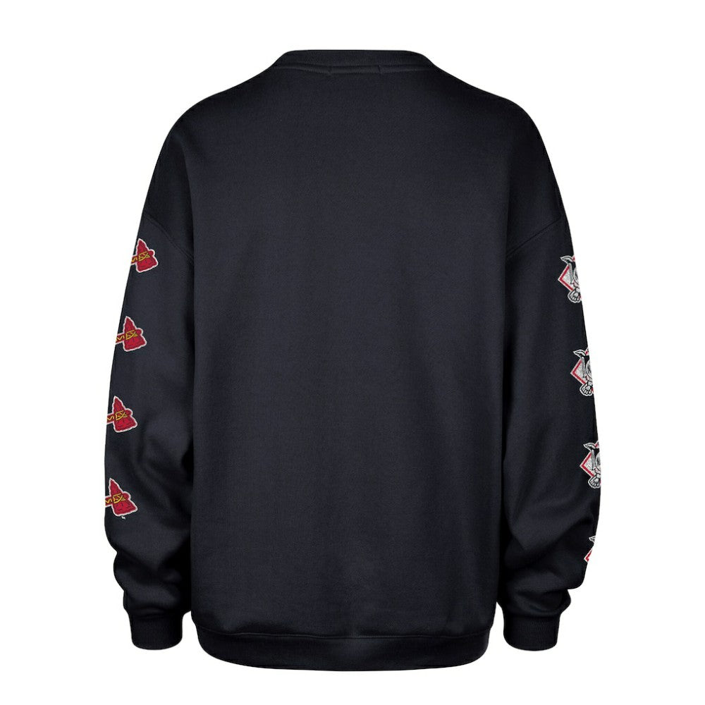 MLB Atlanta Braves '47 Women's Trendy Team Go Big Oversized Sweatshirt