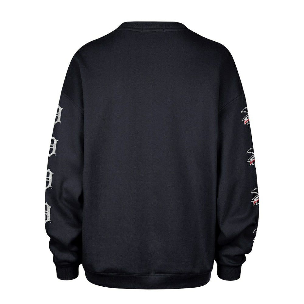 MLB Detroit Tigers '47 Women's Trendy Team Go Big Oversized Sweatshirt