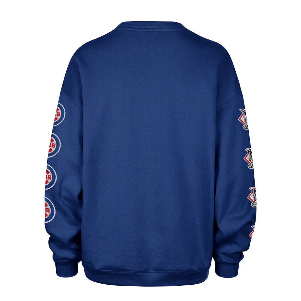 MLB Chicago Cubs '47 Women's Trendy Team Go Big Oversized Sweatshirt