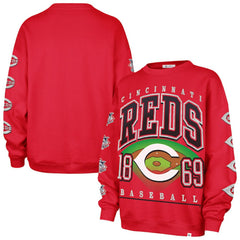 MLB Cincinnati Reds '47 Women's Trendy Team Go Big Oversized Sweatshirt