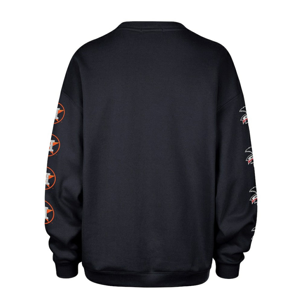 MLB Houston Astros '47 Women's Trendy Team Go Big Oversized Sweatshirt