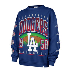 MLB Los Angeles Dodgers '47 Women's Trendy Team Go Big Oversized Sweatshirt