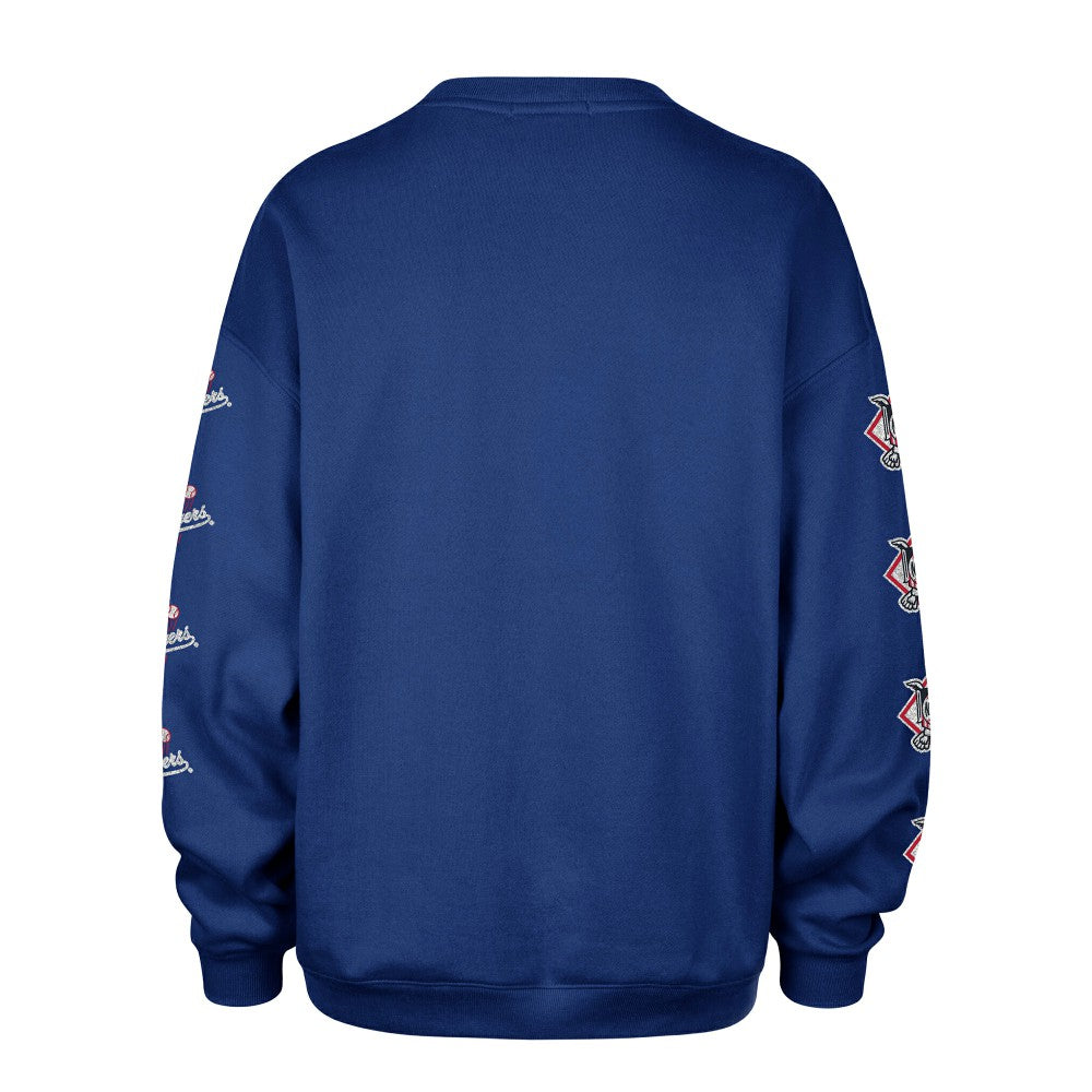 MLB Los Angeles Dodgers '47 Women's Trendy Team Go Big Oversized Sweatshirt