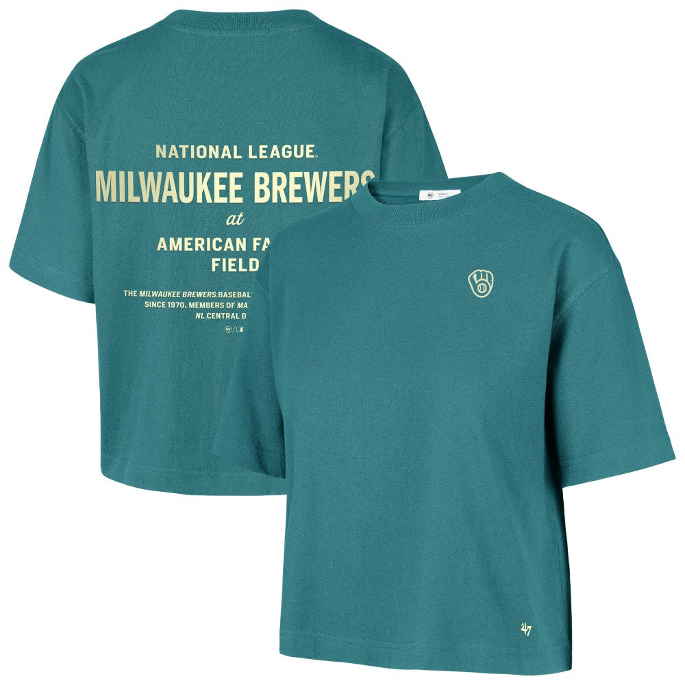 MLB Milwaukee Brewers '47 Women's Contemporary Basics Leon City T-Shirt