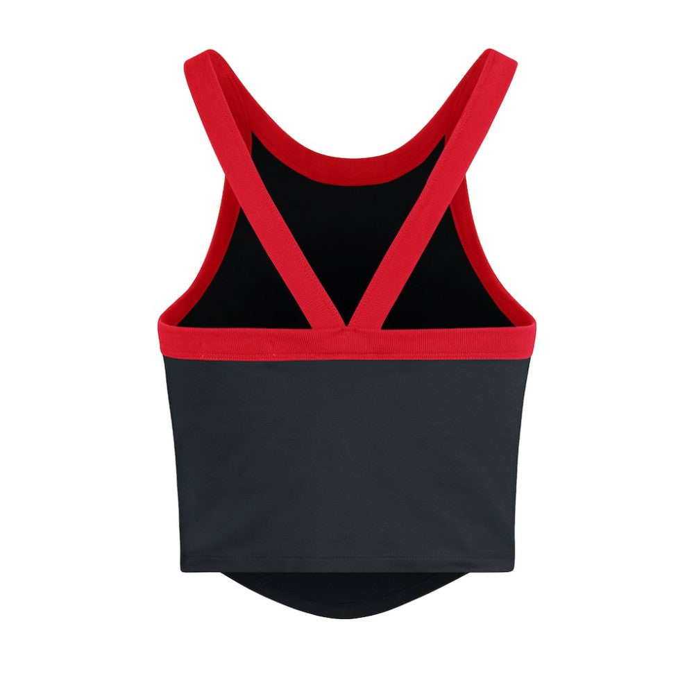 MLB Atlanta Braves '47 Women's Trendy Team Rally Sporty Cropped Racerback Tank Top
