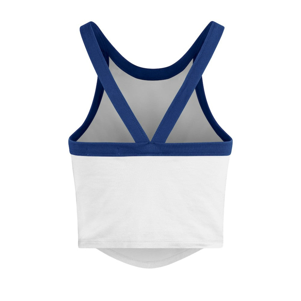 MLB Los Angeles Dodgers '47 Women's Trendy Team Rally Sporty Cropped Racerback Tank Top