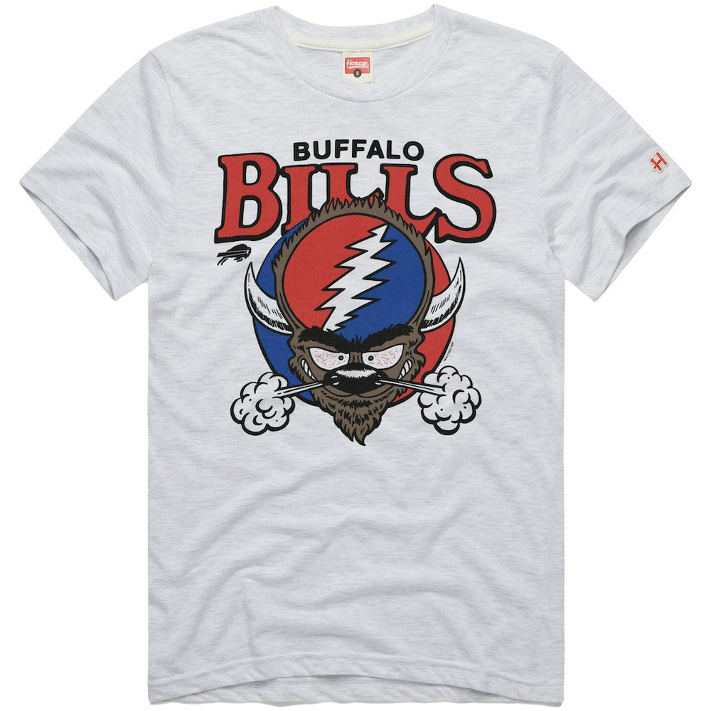 Homage NFL x Grateful Dead Tri-Blend T-Shirt - Buffalo Bills