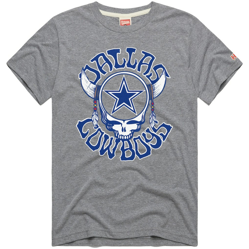 Homage NFL x Grateful Dead Tri-Blend T-Shirt - Dallas Cowboys
