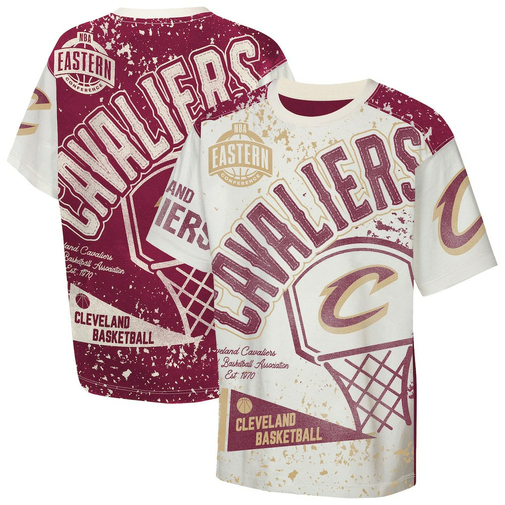 NBA Cleveland Cavaliers Outerstuff Youth Top Player All-Over-Print T-Shirt sale