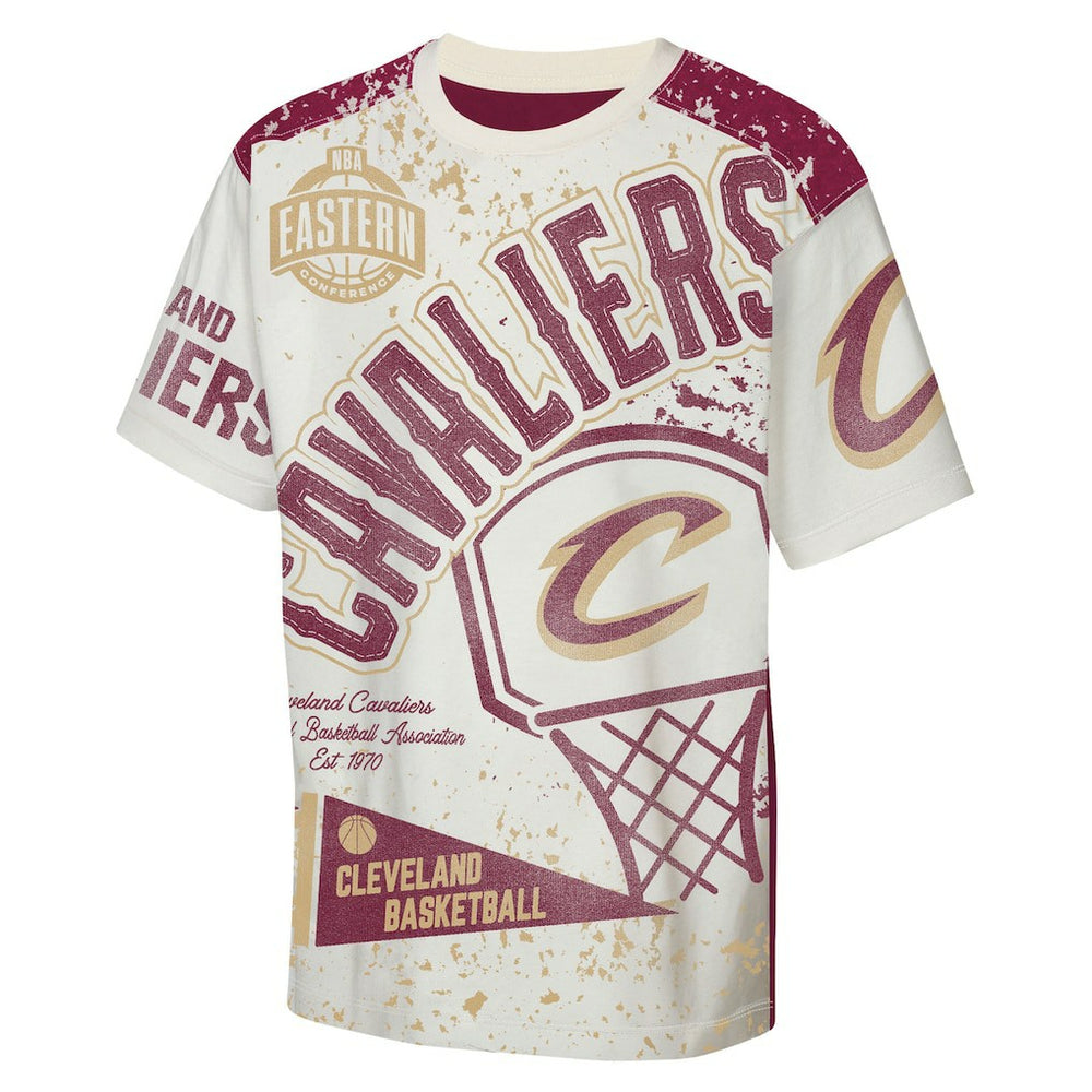 NBA Cleveland Cavaliers Outerstuff Youth Top Player All-Over-Print T-Shirt sale