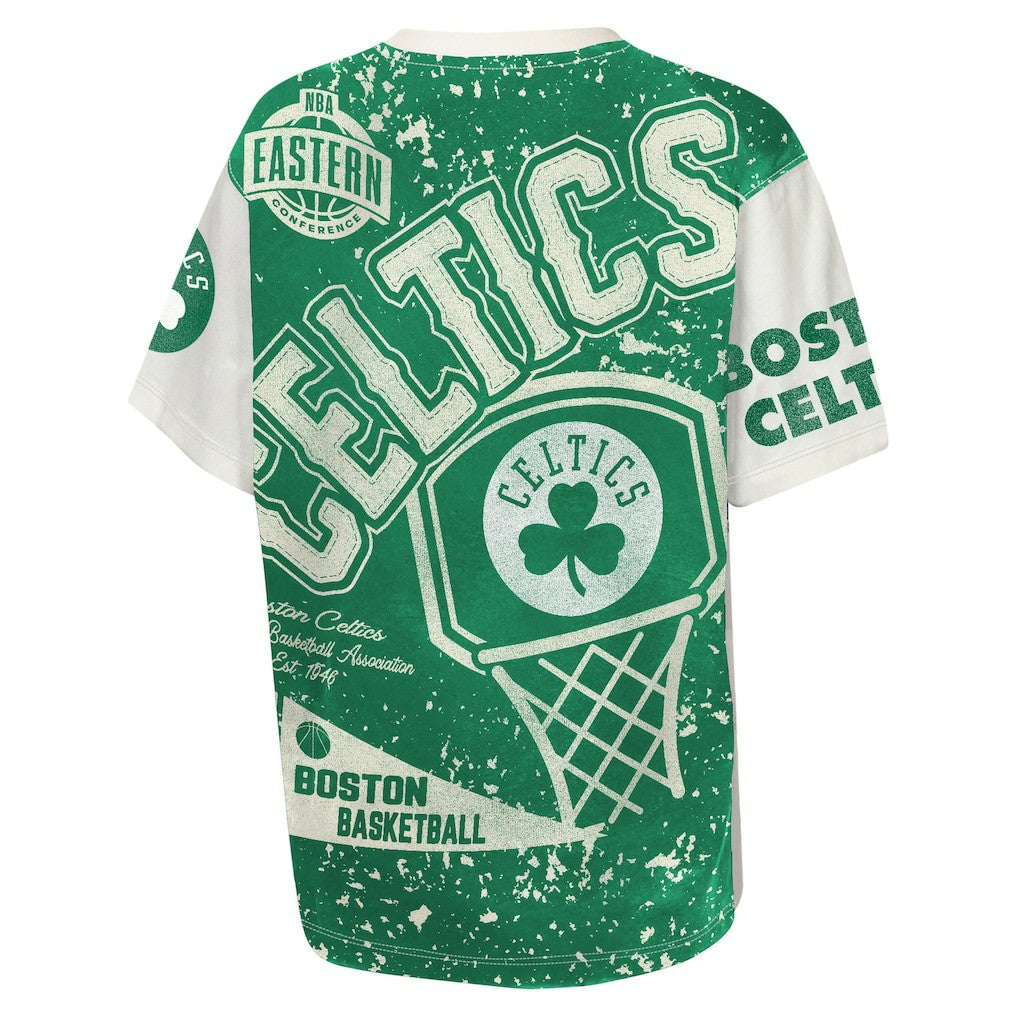 NBA Boston Celtics Outerstuff Youth Top Player All-Over-Print T-Shirt