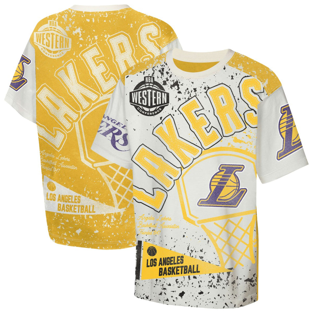 NBA Los Angeles Lakers Outerstuff Youth Top Player All-Over-Print T-Shirt