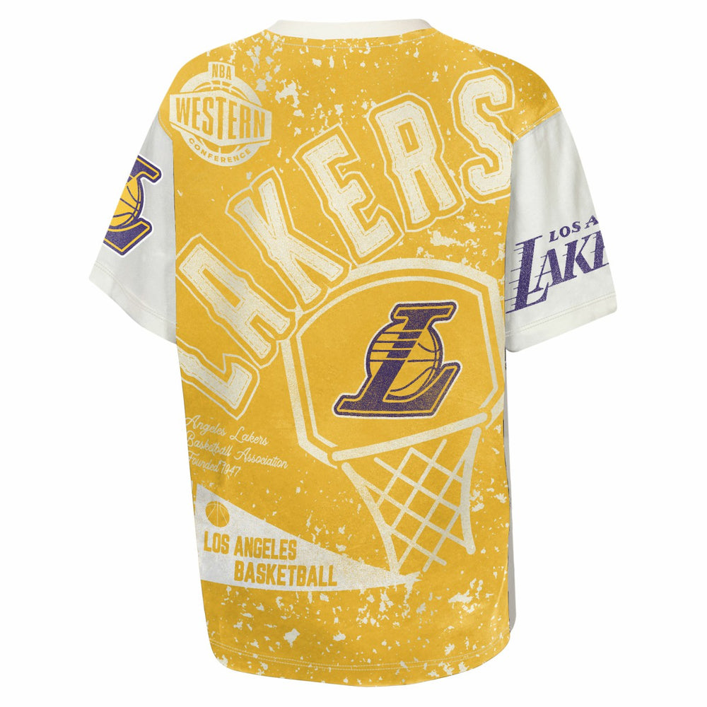 NBA Los Angeles Lakers Outerstuff Youth Top Player All-Over-Print T-Shirt