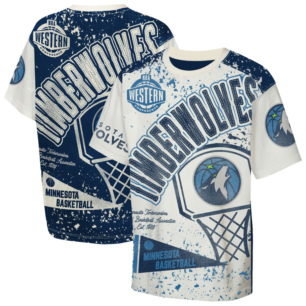 NBA Minnesota Timberwolves Outerstuff Youth Top Player All-Over-Print T-Shirt