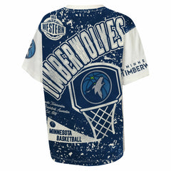 NBA Minnesota Timberwolves Outerstuff Youth Top Player All-Over-Print T-Shirt