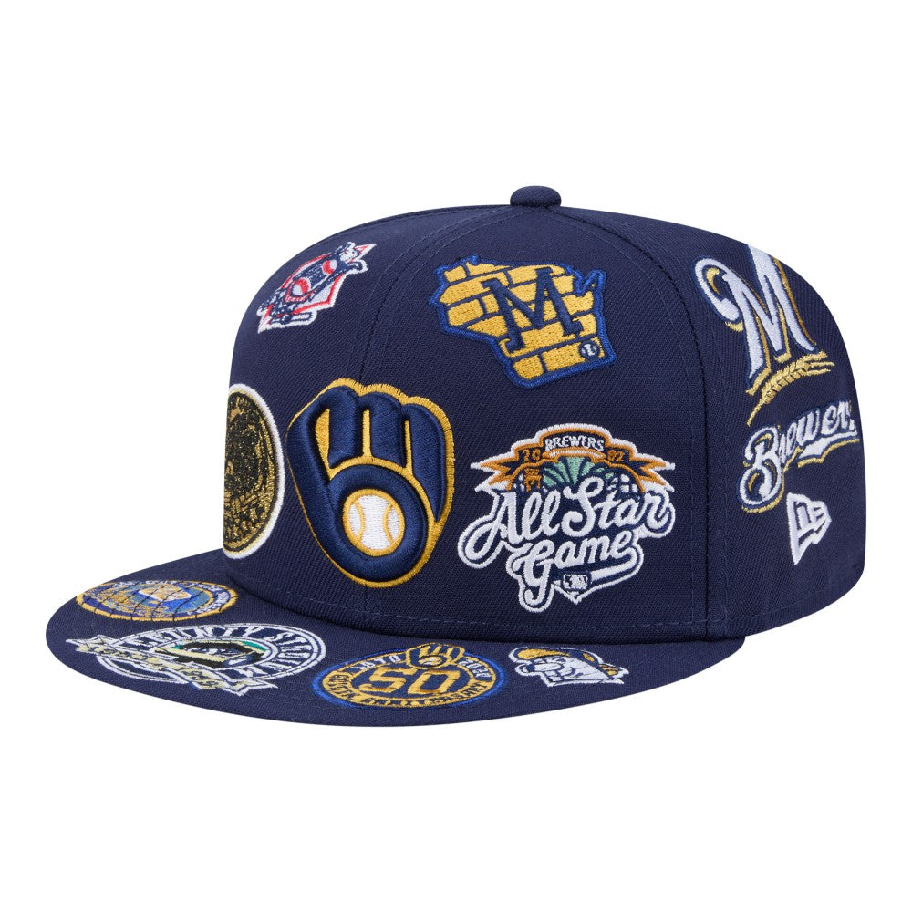MLB Milwaukee Brewers New Era All Over 59FIFTY Fitted Hat