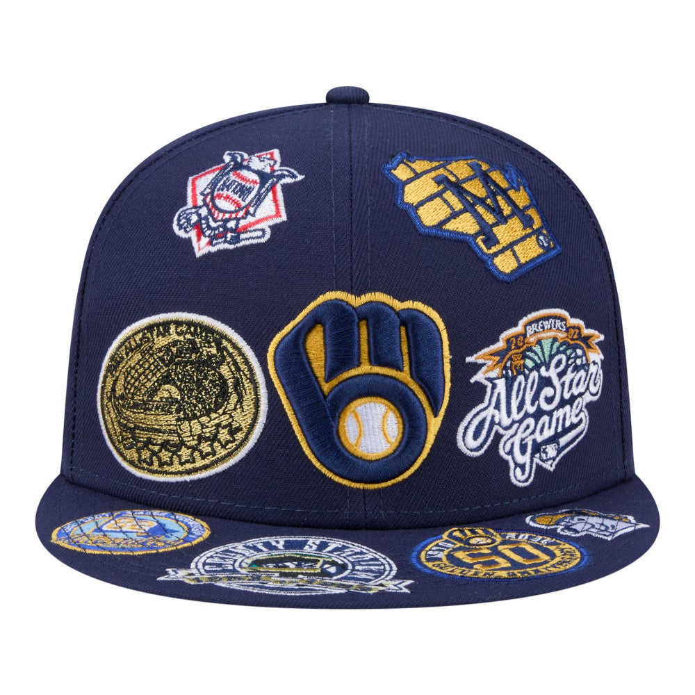 MLB Milwaukee Brewers New Era All Over 59FIFTY Fitted Hat