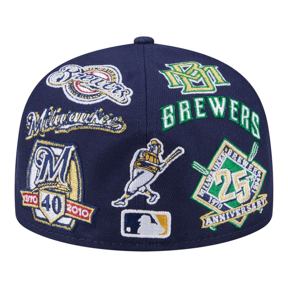 MLB Milwaukee Brewers New Era All Over 59FIFTY Fitted Hat