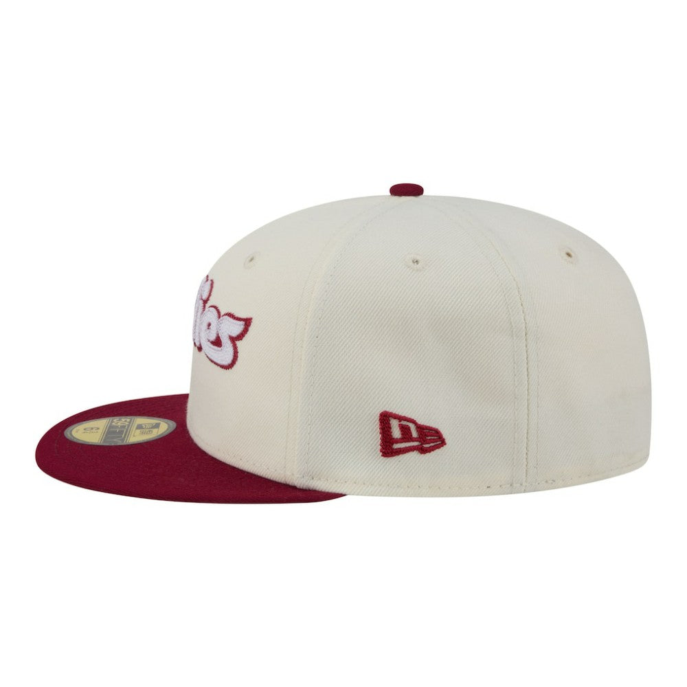 MLB Philadelphia Phillies New Era Two-Tone Stitch 59FIFTY Fitted Hat