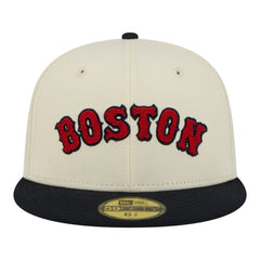 MLB Boston Red Sox New Era Two-Tone Stitch 59FIFTY Fitted Hat
