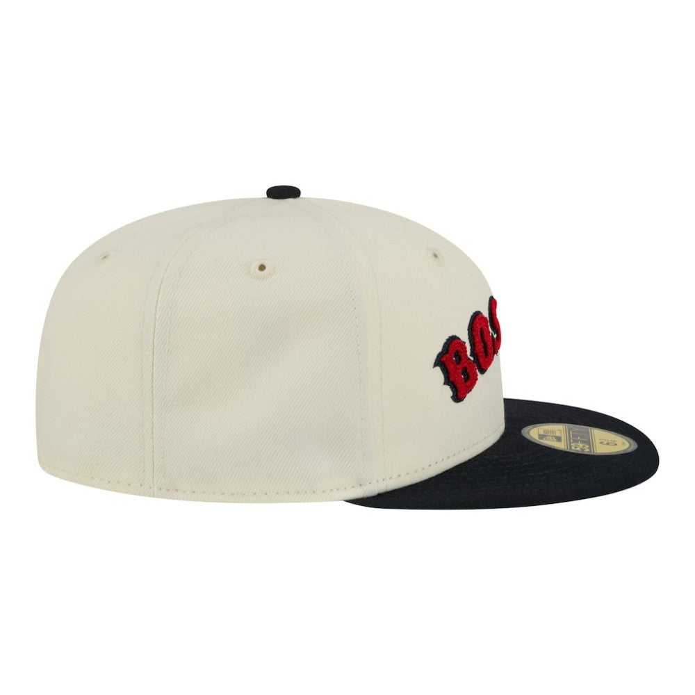 MLB Boston Red Sox New Era Two-Tone Stitch 59FIFTY Fitted Hat