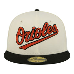 MLB Baltimore Orioles New Era Two-Tone Stitch 59FIFTY Fitted Hat
