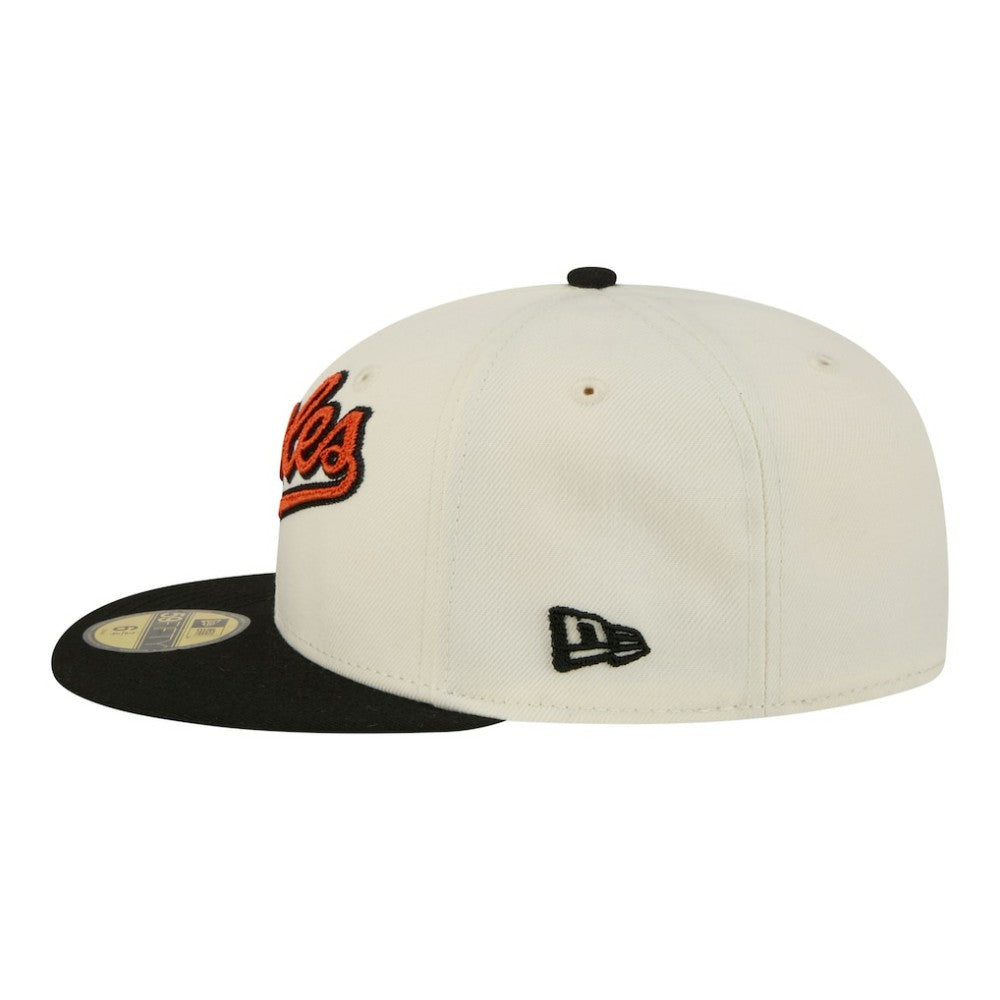 MLB Baltimore Orioles New Era Two-Tone Stitch 59FIFTY Fitted Hat
