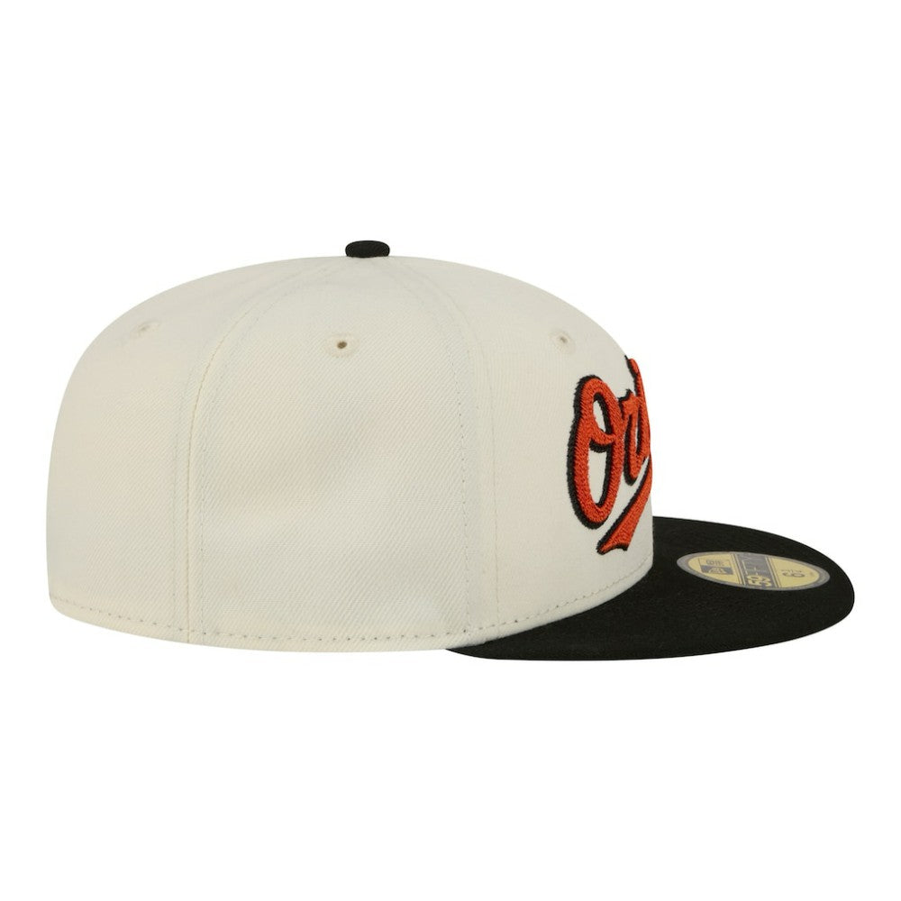 MLB Baltimore Orioles New Era Two-Tone Stitch 59FIFTY Fitted Hat