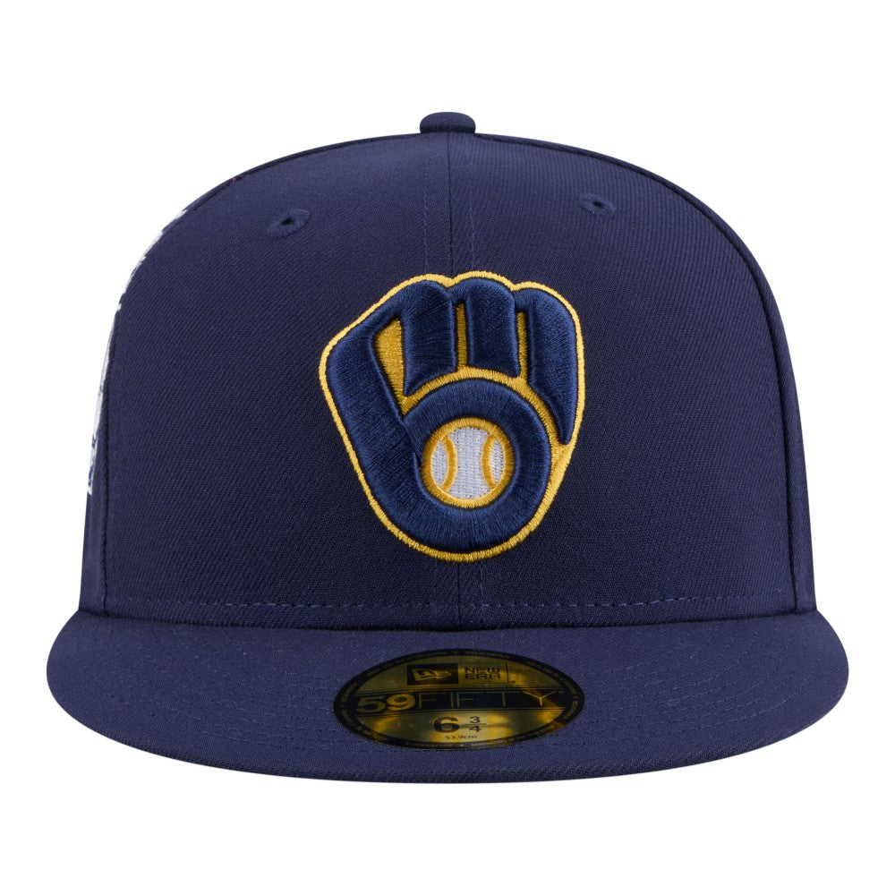MLB Milwaukee Brewers New Era Hidden Hit 59FIFTY Fitted Hat