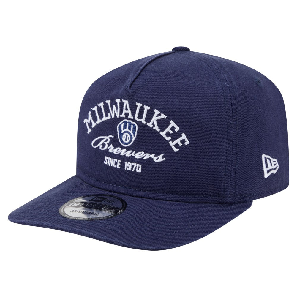 MLB Milwaukee Brewers New Era Stacked 19TWENTY Adjustable Hat