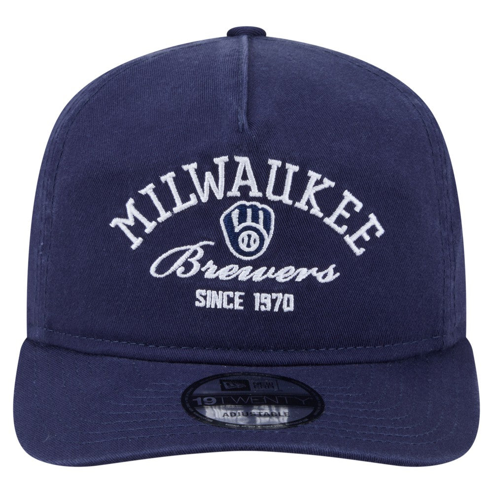 MLB Milwaukee Brewers New Era Stacked 19TWENTY Adjustable Hat