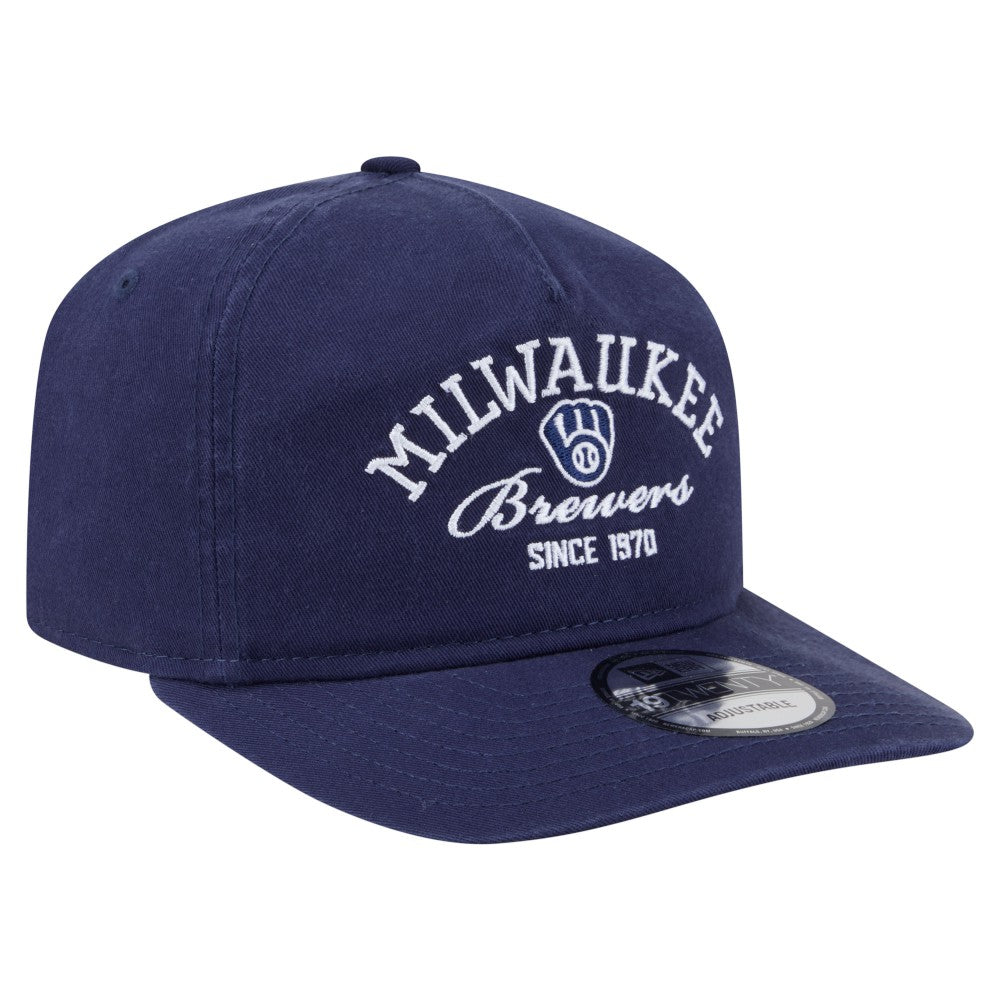 MLB Milwaukee Brewers New Era Stacked 19TWENTY Adjustable Hat