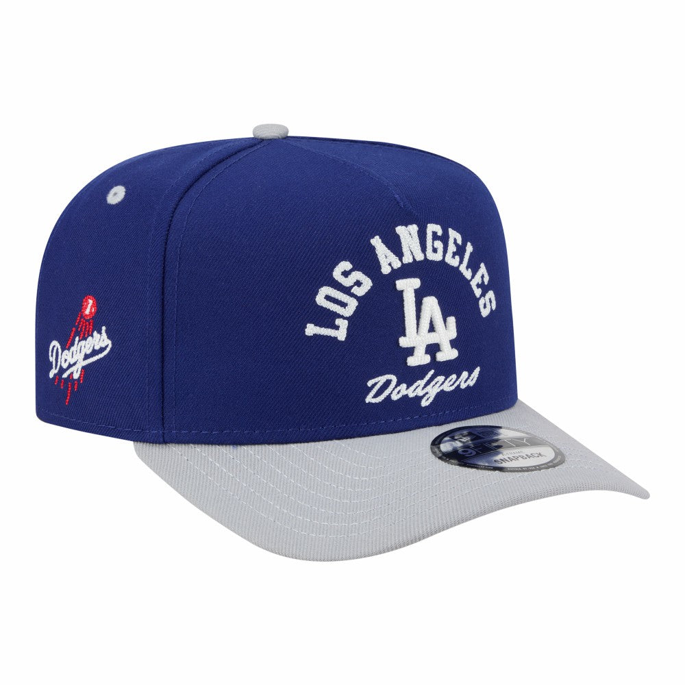 MLB Los Angeles Dodgers New Era Arched A-Frame 9FIFTY Adjustable Hat