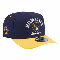 MLB Milwaukee Brewers New Era Arched A-Frame 9FIFTY Adjustable Hat